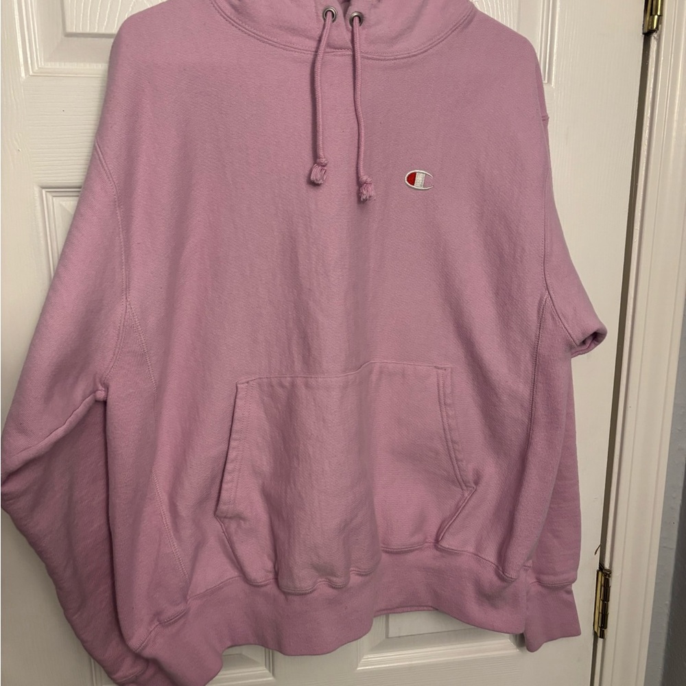 Champion Women's Light Pink Hoodie